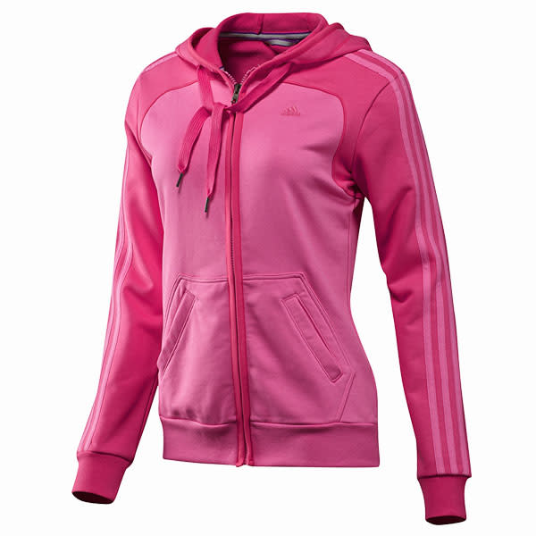 Women's Essentials 3-Stripes Hooded Jacket - £28 - Adidas