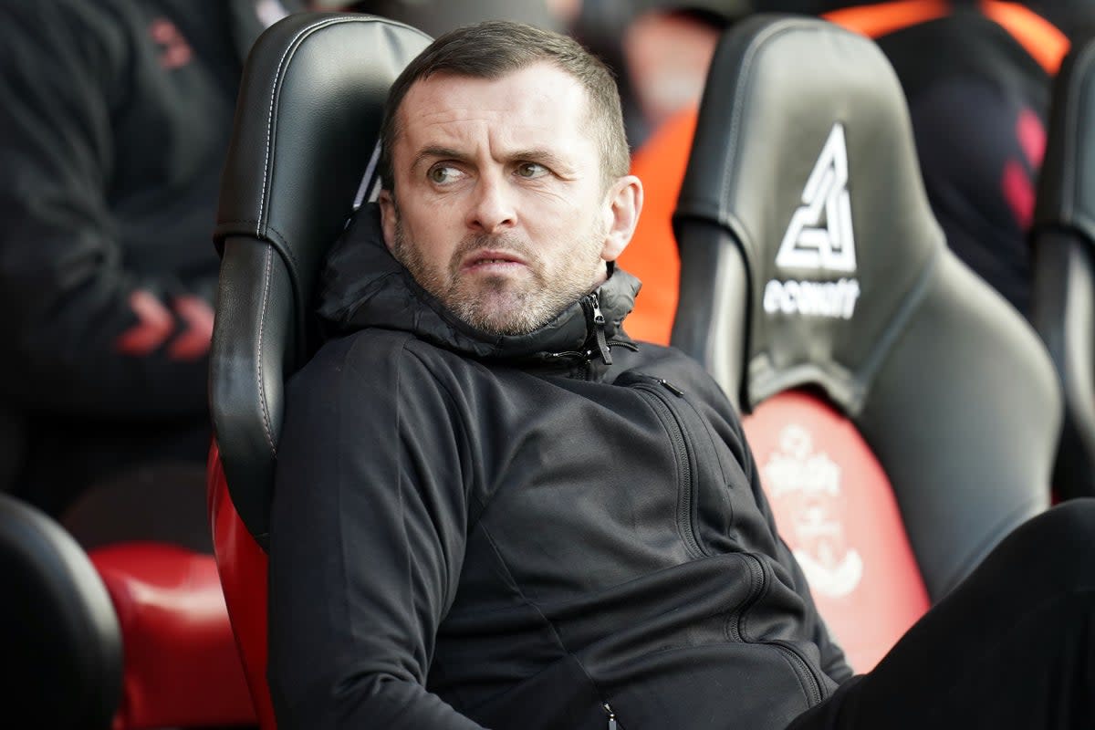 Nathan Jones’ Southampton face Newcastle in the Carabao Cup (Andrew Matthews/PA) (PA Wire)