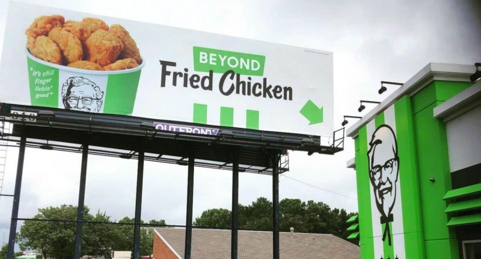 KFC Beyond Fried chicken billboard