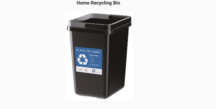 The free home recycling bin to be given to about 18,000 households in Singapore. (PHOTO: National Environment Agency)