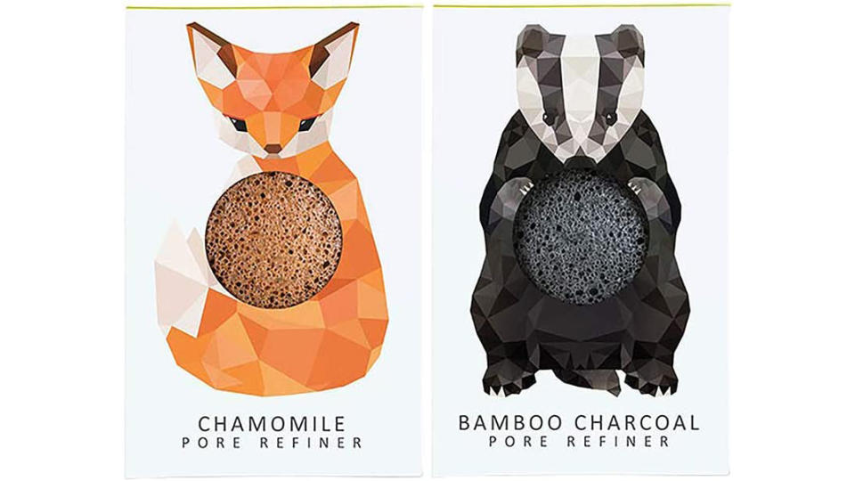 The Konjac Sponge Company Mini Pore Refiner Gift Set - Badger and Fox (Pack of 2). (Photo: Amazon SG)