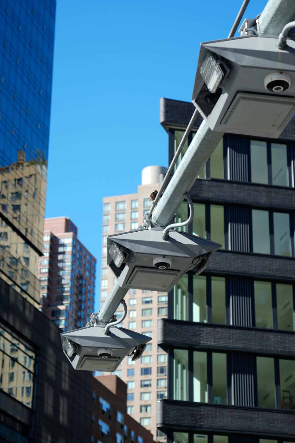 A congestion pricing scanner is shown above the north-bound side of Broadway, between West 60th and 61st St. in Manhattan, Thursday, November 2, 2023