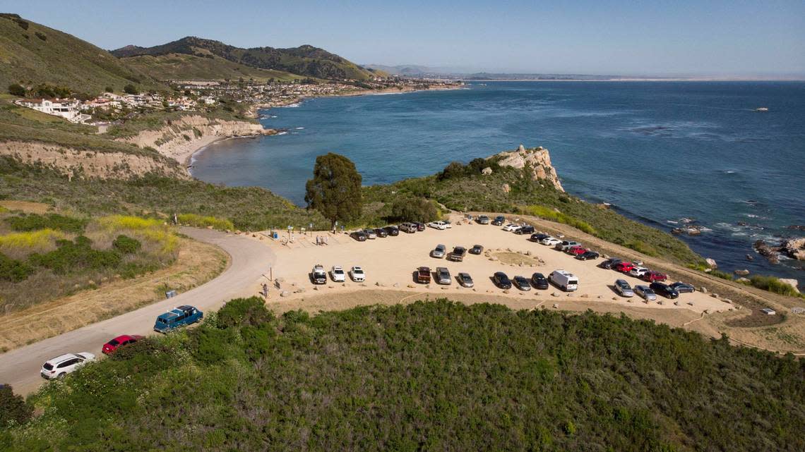 The San Luis Obispo County Parks Department unveiled improvements to the Cave Landing parking lot at Pirate’s Cove on May 2, 2024.