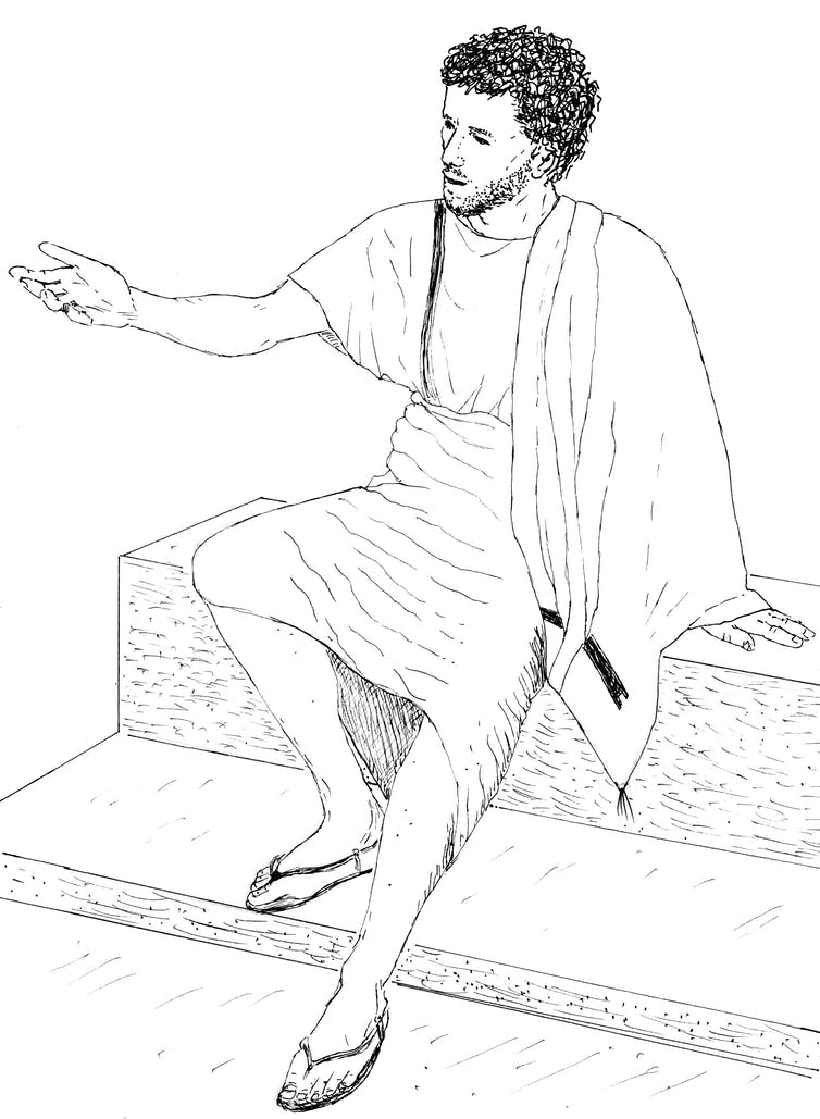 <span class="caption">How Jesus may have dressed.</span> <span class="attribution"><span class="source">© Joan Taylor</span>, <span class="license">Author provided</span></span>