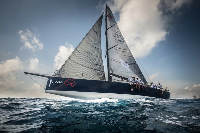 Chinese yacht Ark323 sailing off the coast of China