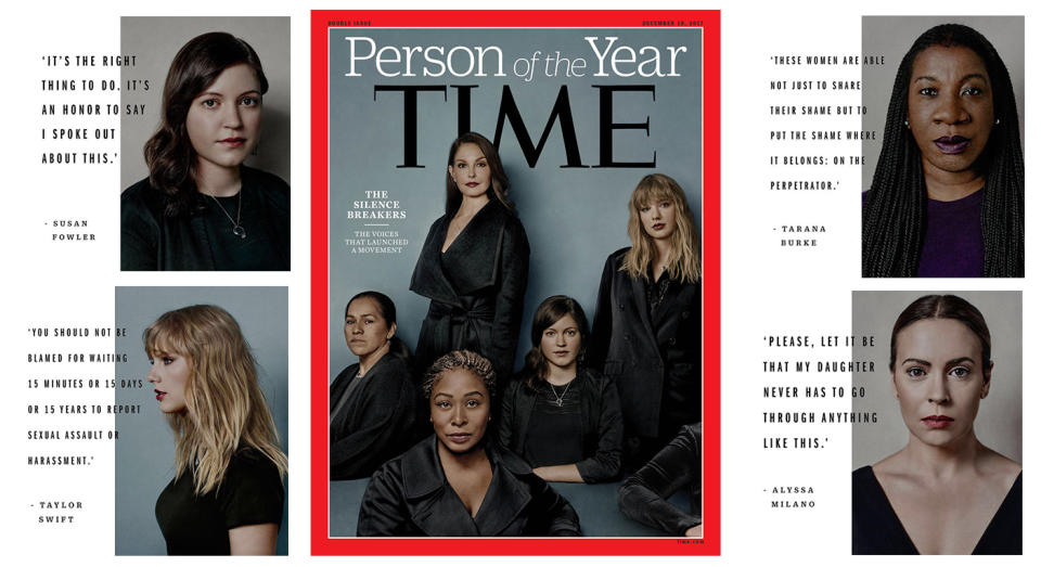 The Silence Breakers are awarded Person of the Year