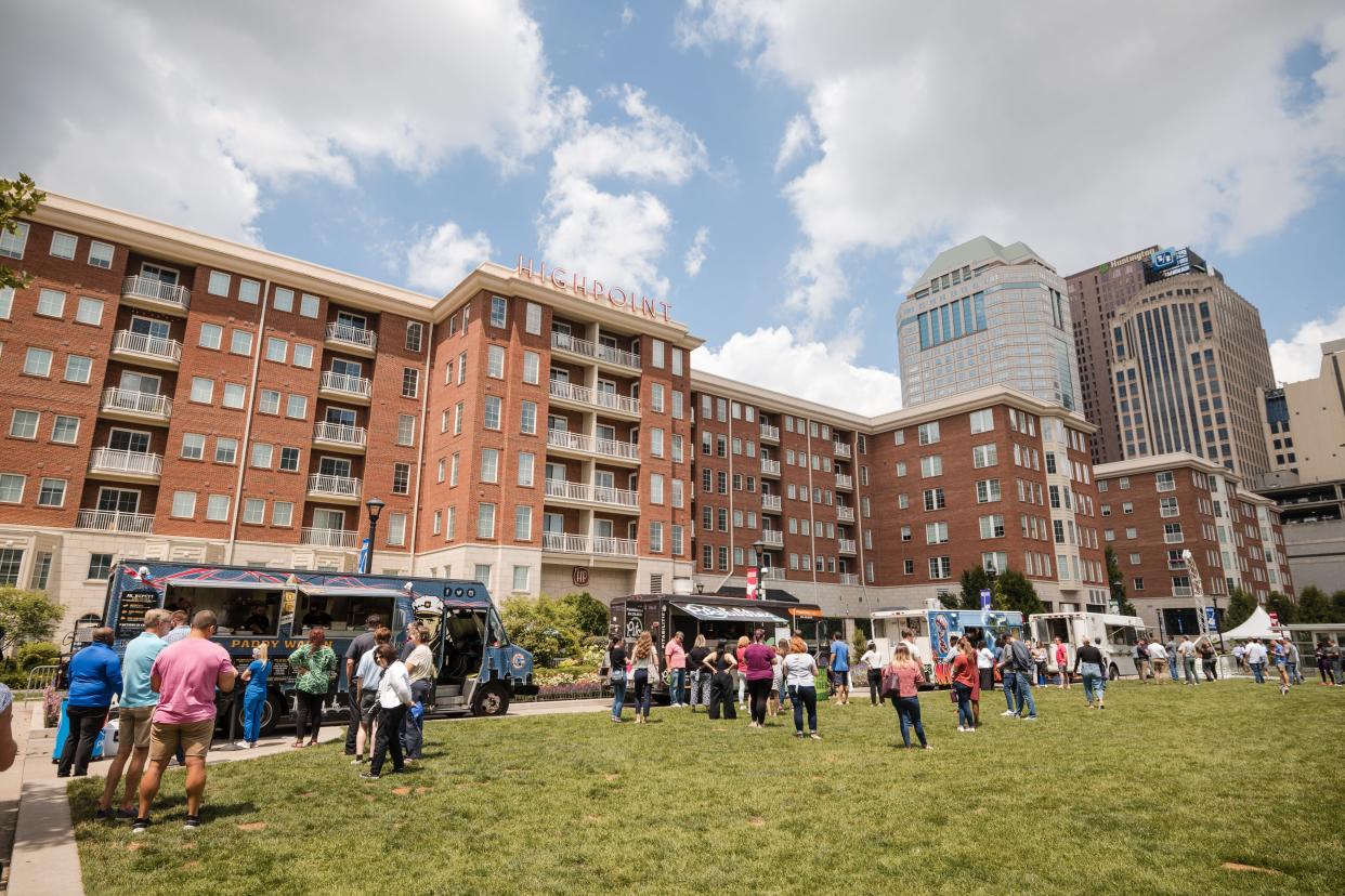 A popular draw at Columbus Commons, the food truck court is to be open Thursdays from May 2 through Oct. 1.