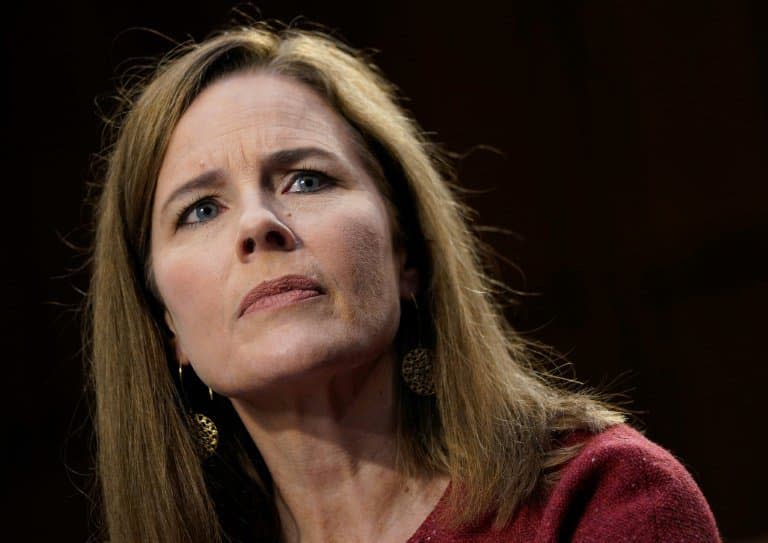 La juge Amy Coney Barrett devant le Sénat américian à Washington le 13 octobre 2020 - Drew Angerer © 2019 AFP