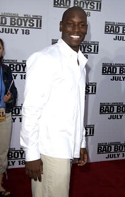 Tyrese Gibson at the LA premiere of Columbia's Bad Boys II