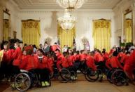 U.S. Olympic and Paralympics teams athletes gather to be greeted by President Barack Obama at the White House in Washington, U.S., September 29, 2016. REUTERS/Yuri Gripas
