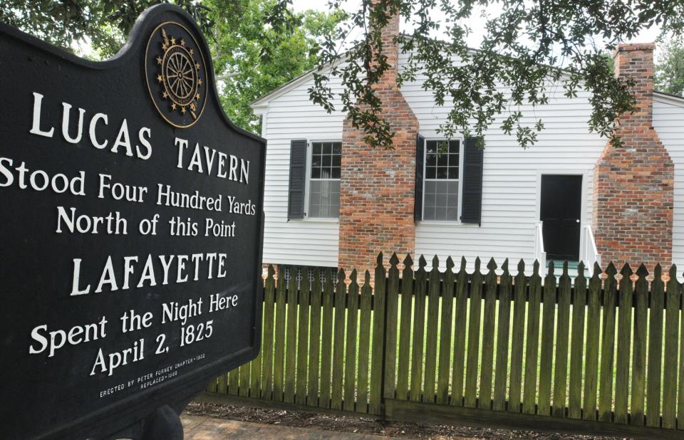 Lucas Tavern in Old Alabama Town is the entry point for Saturday's Christmas Open House.