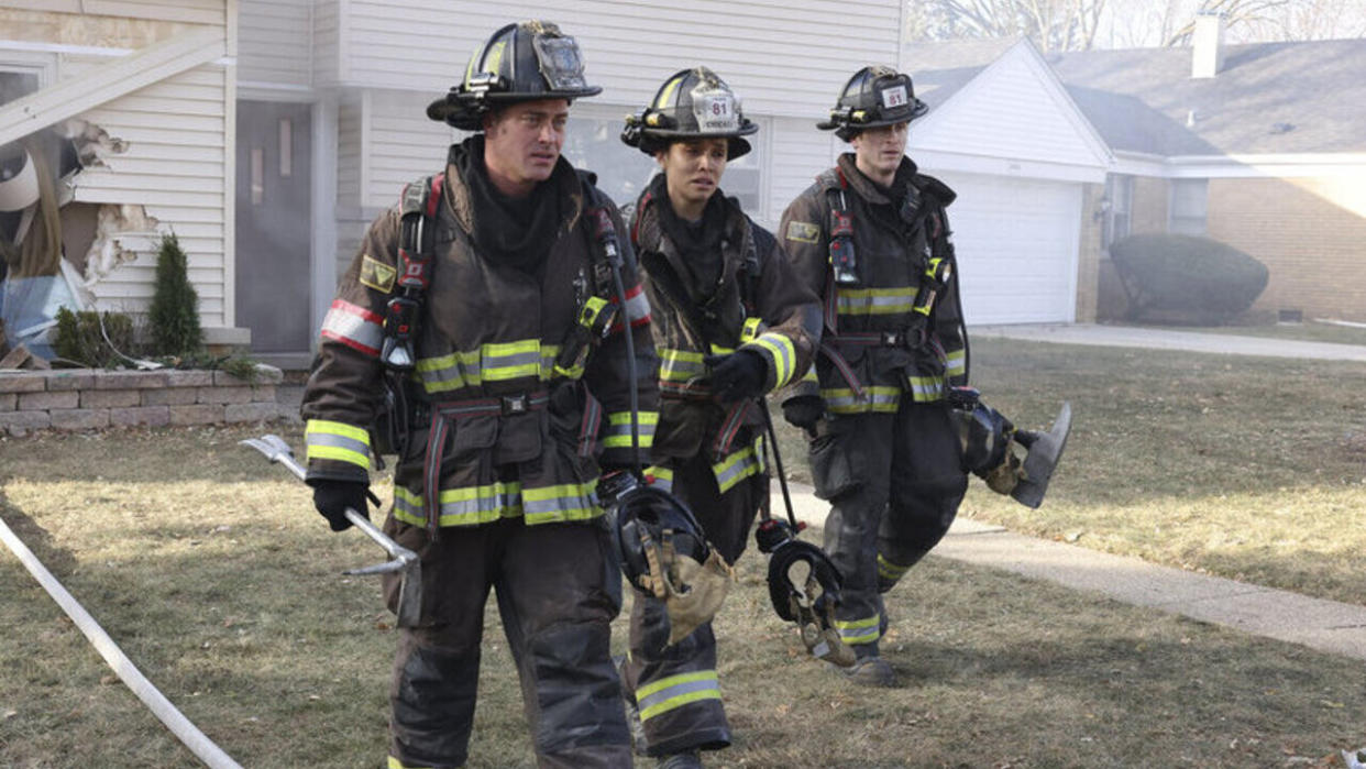  Chicago Fire's Severide, Stella, And Carver in Season 11 