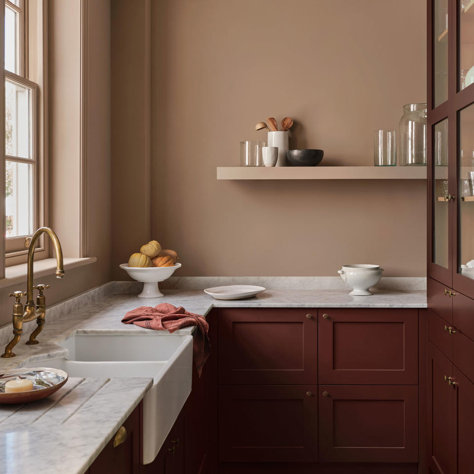 Paint trends 2023 Painted neutral kitchen