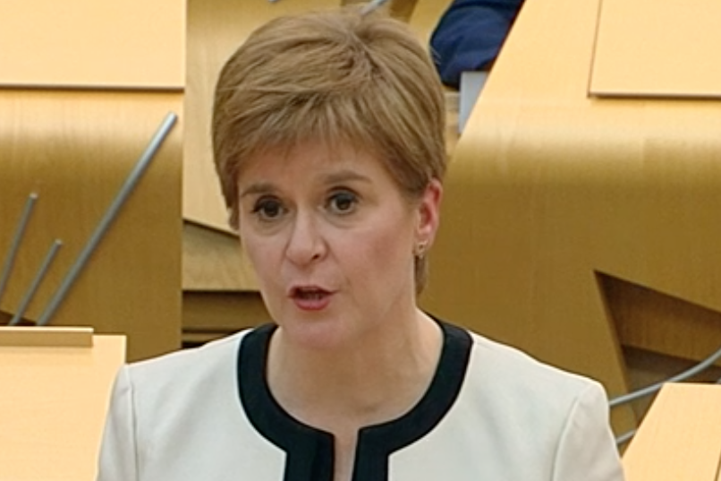 The First Minister made the announcement on Tuesday (BBC News Live)