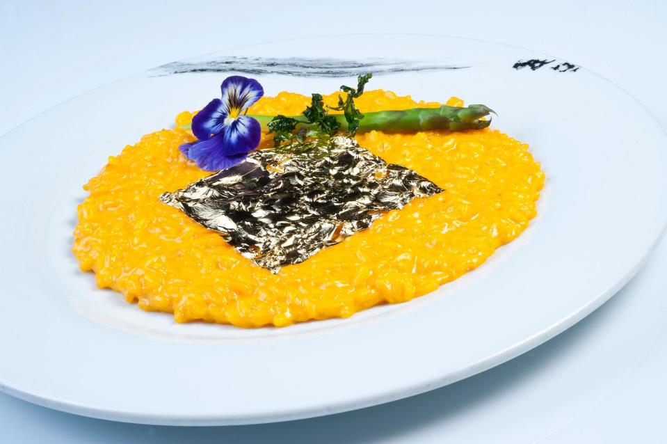 Risotto con azafrán de Gioia. Foto: Gioia.