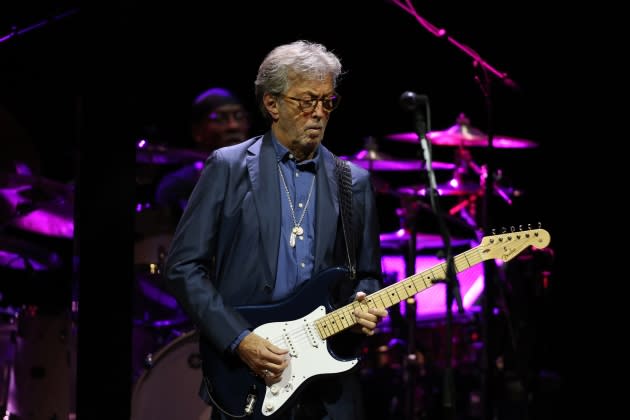 Eric Clapton performs At the Royal Albert Hall - Credit: Harry Herd/Redferns