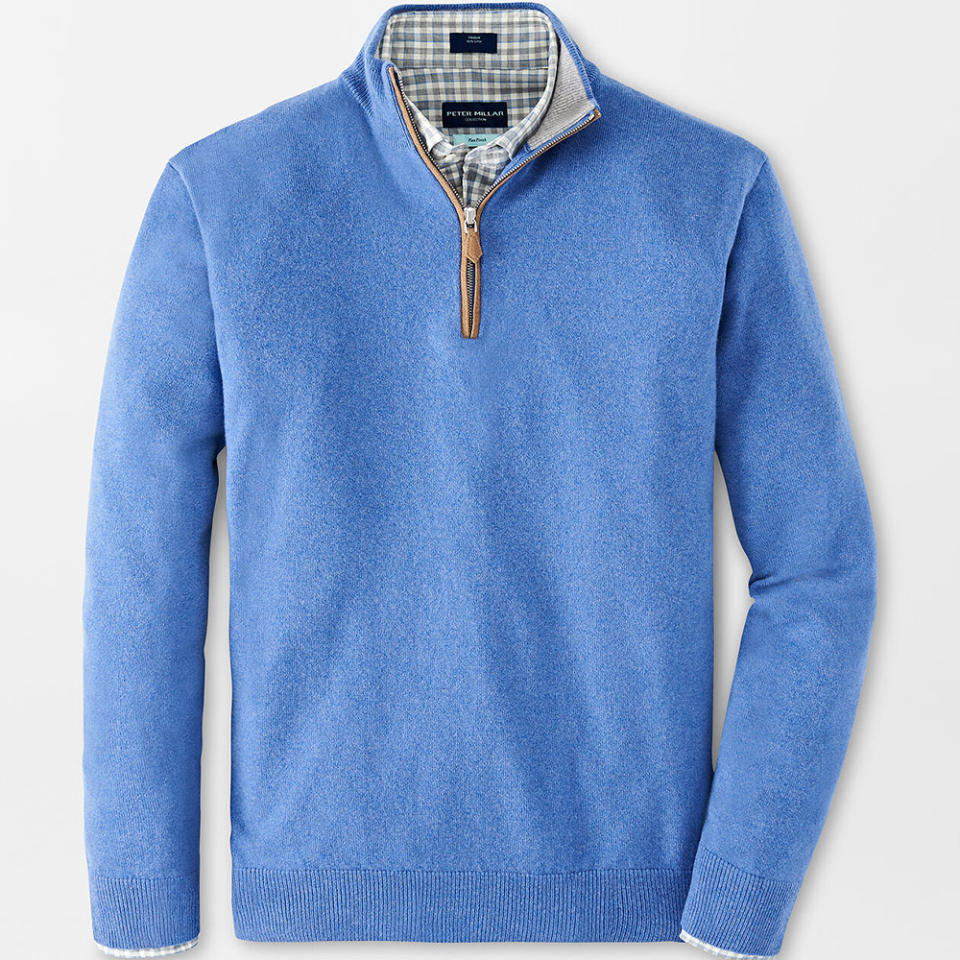 Peter Millar Artisan Crafted Cashmere Flex quarter zip