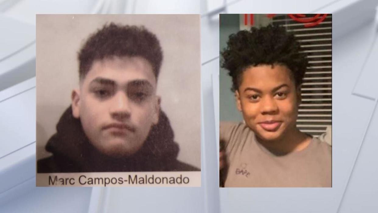 <div>From left: Marc Anthony Campos-Maldonado, 16, and Kamarion Amir Johnson, 15.</div>