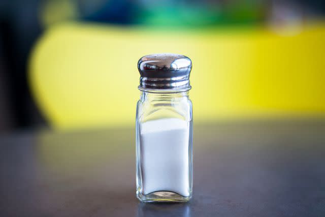 <p>Getty</p> Stock image of a salt shaker.