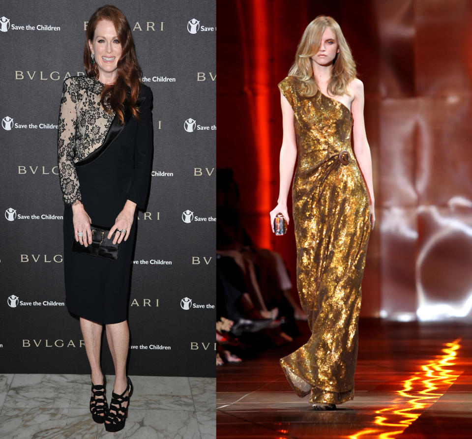 Julianne Moore and Giorgio Armani Prive