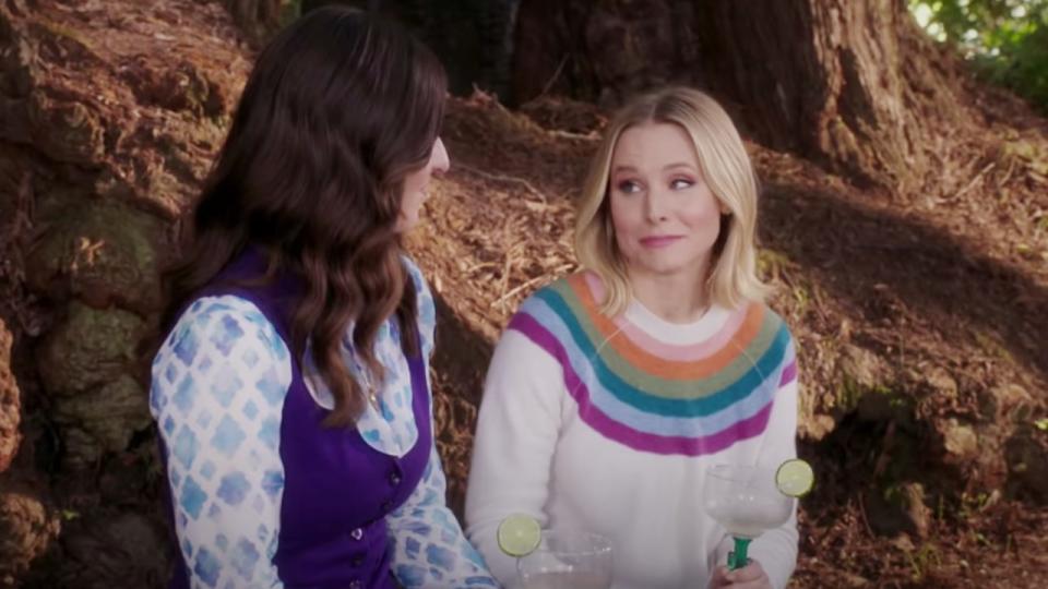 Janet and Eleanor have one last margarita on The Good Place