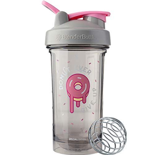 BlenderBottle Radian Glass Shaker Bottle, Pink, 28-Ounce