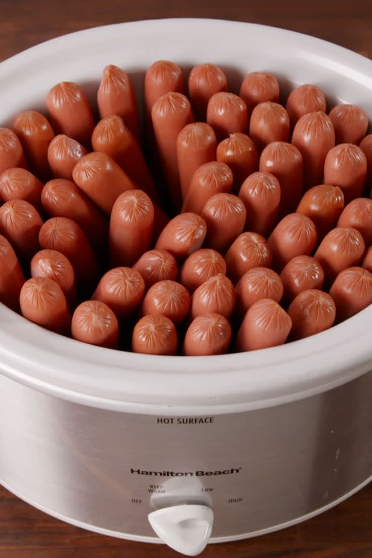 slow cooker hot dogs — delishcom