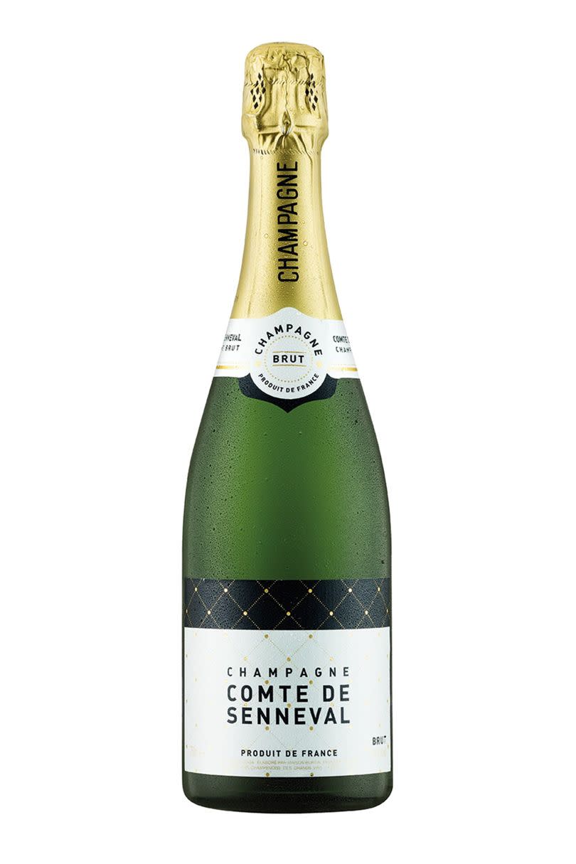 <p>Comte de Senneval Brut champagne, £9.99 </p>