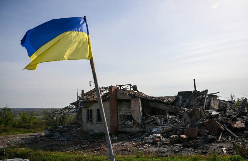 The city of Izyum, Ukraine is seen on Oct. 1. 