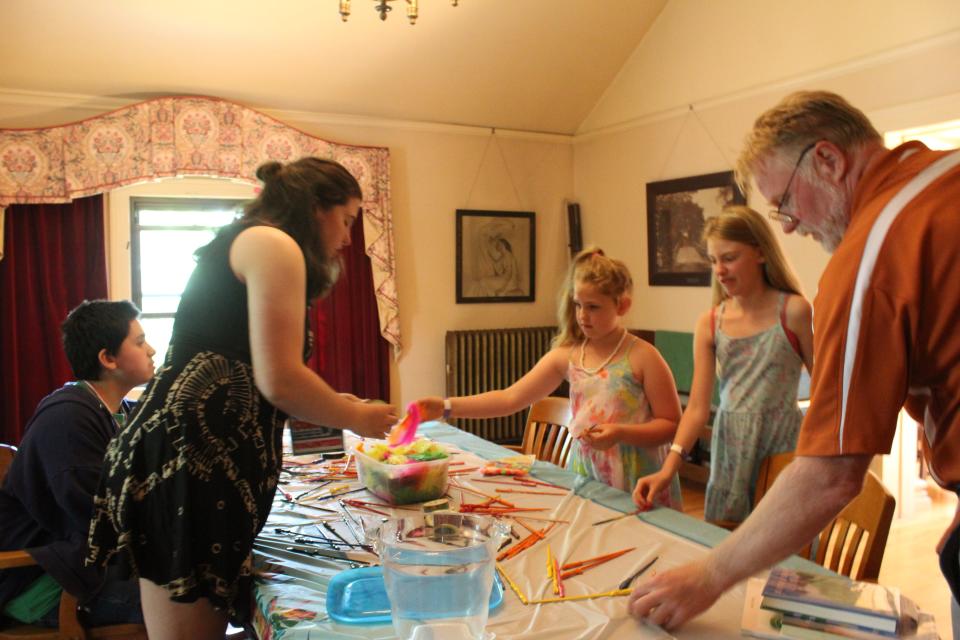 On Saturday, June 4, the first "Beals con" was held in the Winchendon Beals Memorial library, there were several activities, performances, and raffles for people of all ages including a wizard wand crafting station in the board of trustees room.