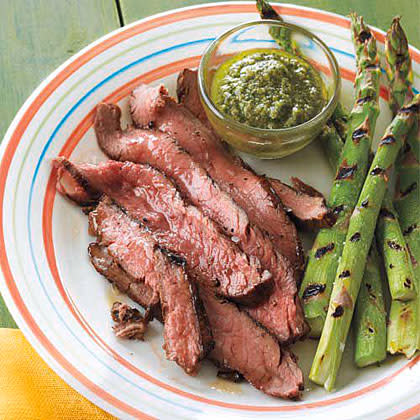 Flank Steak with Salsa Verde