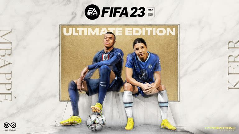 Kylian Mbappé y Sam Kerr aparecen en la portada global de FIFA 23; es la primera vez que una mujer está en la tapa