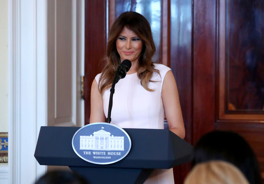 Melania Trump is taking charge of planning the administration’s first state dinner. (Photo: Getty Images)