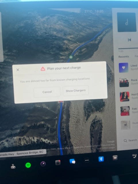 Sandro van Kuijck said the navigation system on his Tesla didn't work for portions of the Alcan Highway.
