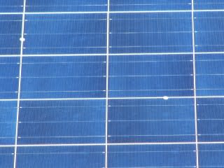 Photovoltaic solar power field at Volkswagen plant in Chattanooga, Tennessee