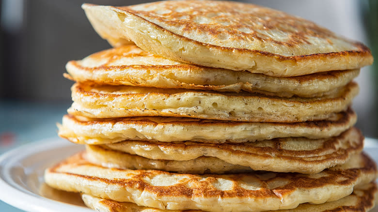 Stack of buttermilk pancakes