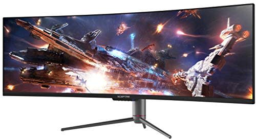 Sceptre Curved 49 inch (5120x1440) Dual QHD 32:9 Gaming Monitor up to 120Hz DisplayPort HDMI Bu…