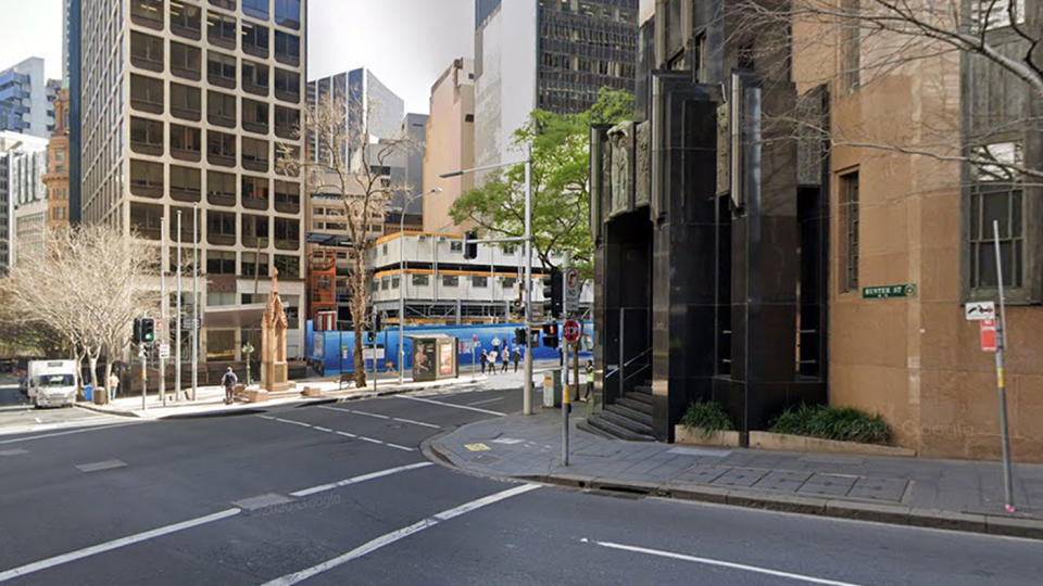 A confirmed Covid cases which is under investigation works in Sydney's CBD. Source: Google Maps