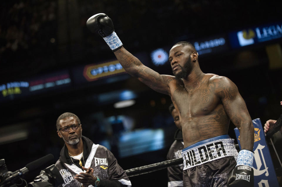 Deontay Wilder will take his perfect 38-0 record into a rematch with Bermane Stiverne. (AP)