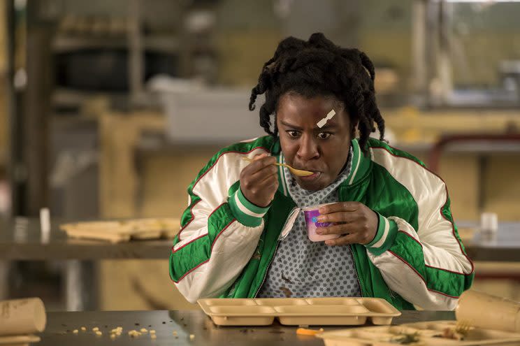 Uzo Aduba as Suzanne ‘Crazy Eyes’ in Netflix’s <i>Orange Is The New Black</i>. (Credit: Netflix)