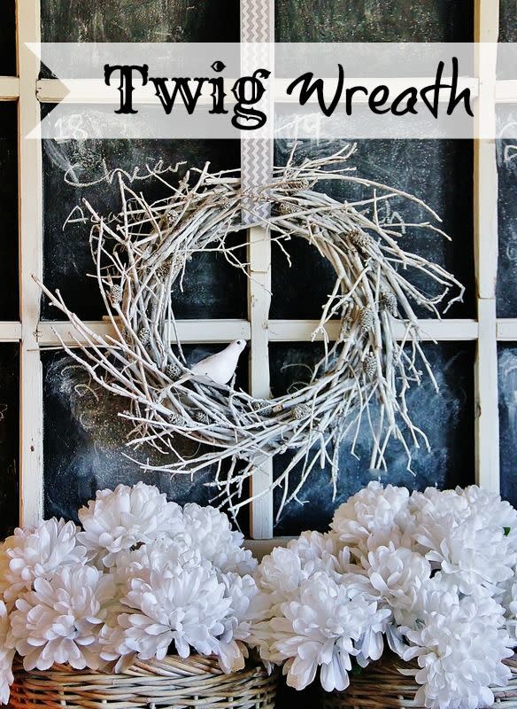 Winter White Twig Wreath