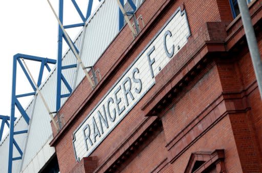The Rangers football club in Glasgow, Scotland. Rangers are still searching for a new owner after former chairman Craig Whyte placed the club in administration in February over a Â£9 mn unpaid tax bill but their debt could total over Â£100 mn depending on the verdict of a current tax tribunal case