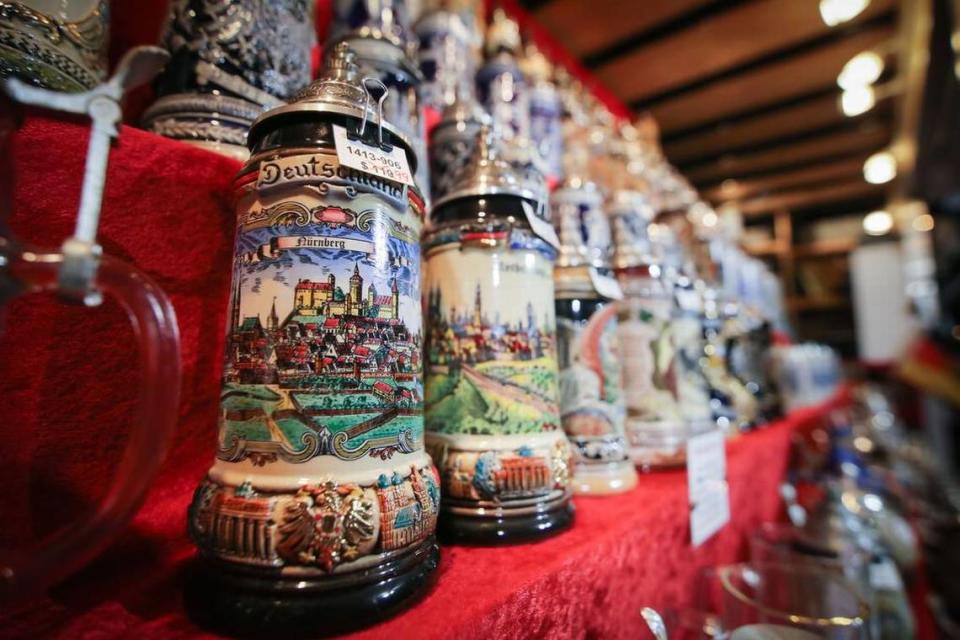 German vendors will sell souvenirs, steins and authentic clothing.