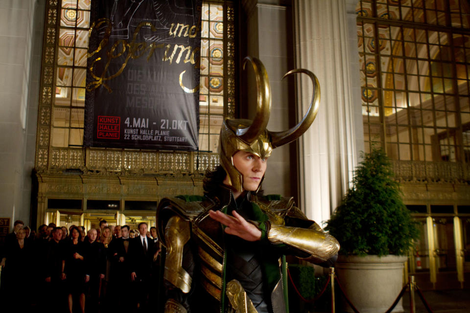 Tom Hiddleston as Loki in "The Avengers."