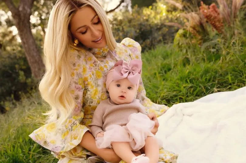Paris Hilton has introduced her baby daughter, London, to the world