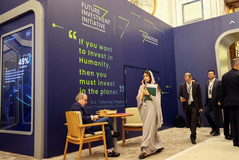 Saudi Arabia's Future Investment Initiative conference kicks off in Riyadh, Saudi Arabia.