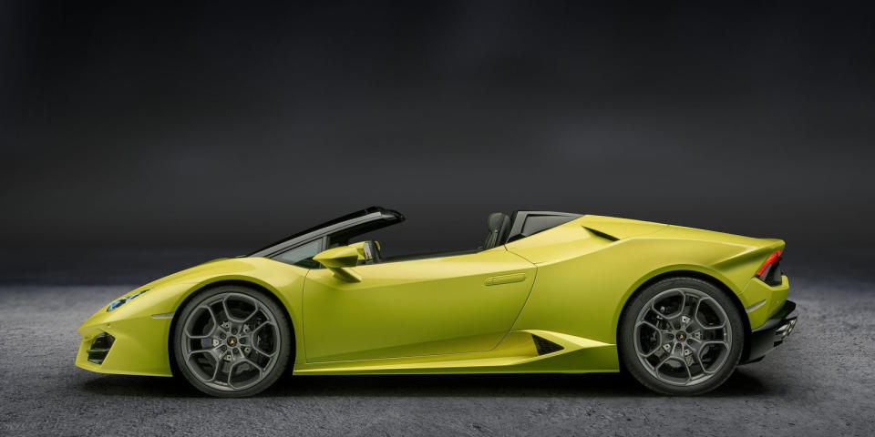 <p>Is it surprising Lamborghini made a rear-drive version of the Huracan Spyder? No, but we couldn't care less. We think <a rel="nofollow noopener" href="http://www.roadandtrack.com/new-cars/first-drives/a27603/the-rear-wheel-drive-huracan-lp580-2-is-the-best-lamborghini-yet/" target="_blank" data-ylk="slk:rear-drive Huracan Coupe;elm:context_link;itc:0;sec:content-canvas" class="link ">rear-drive Huracan Coupe</a> is the best Lamborghini on sale today, and <a rel="nofollow noopener" href="http://www.roadandtrack.com/new-cars/news/a29210/the-spyder-bests-all-the-other-huracan-models-and-the-audi-r8/" target="_blank" data-ylk="slk:the all-wheel-drive Spyder is great too;elm:context_link;itc:0;sec:content-canvas" class="link ">the all-wheel-drive Spyder is great too</a>. A rear-drive Spyder should be a winning combination.</p>