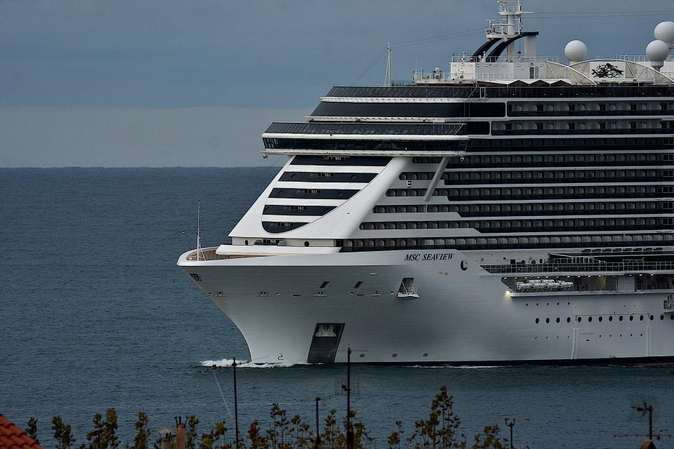 An MSC cruise ship