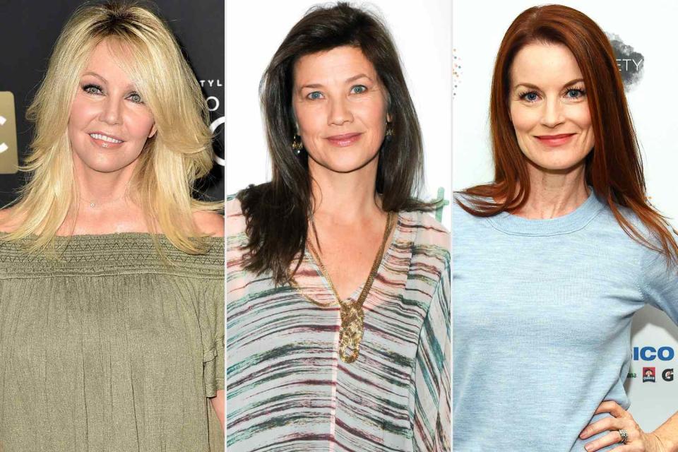 <p>Marc Flores/Getty Images; Lilly Lawrence/Getty Images; Amanda Edwards/Getty Images</p> Heather Locklear, Laura Leighton and Daphne Zuniga