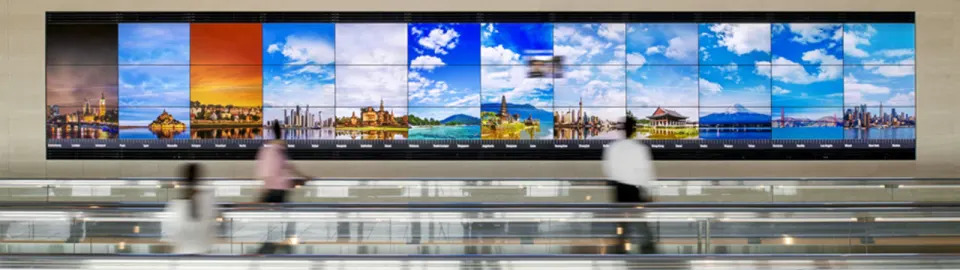 Sony had previously created a 16K TV at Haneda airport five years ago, but they had bezels. Source: Sony